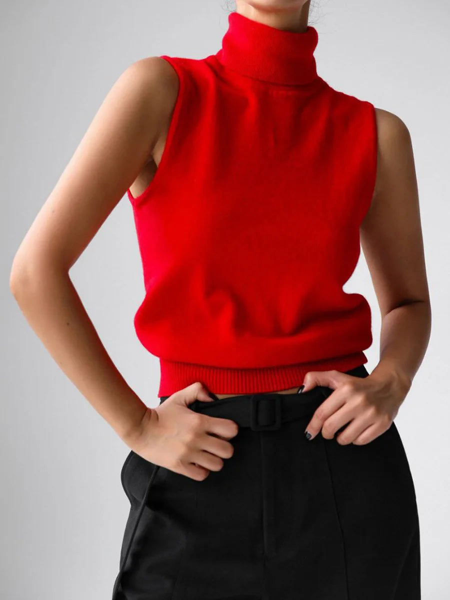 Marenton High-Neck Vest – side view