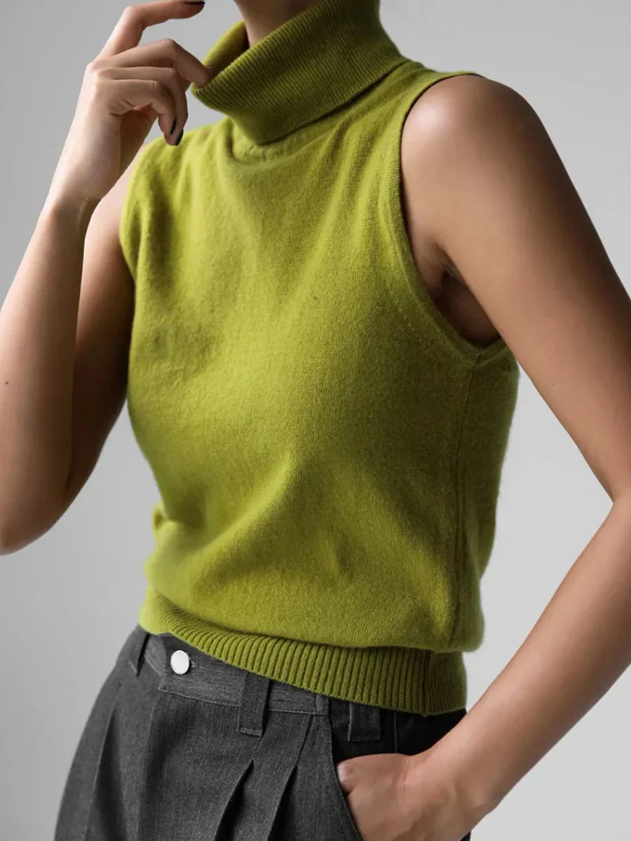 Marenton High-Neck Vest – back view