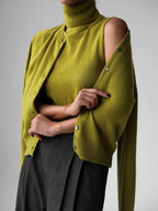 Marenton High-Neck Vest – styled view