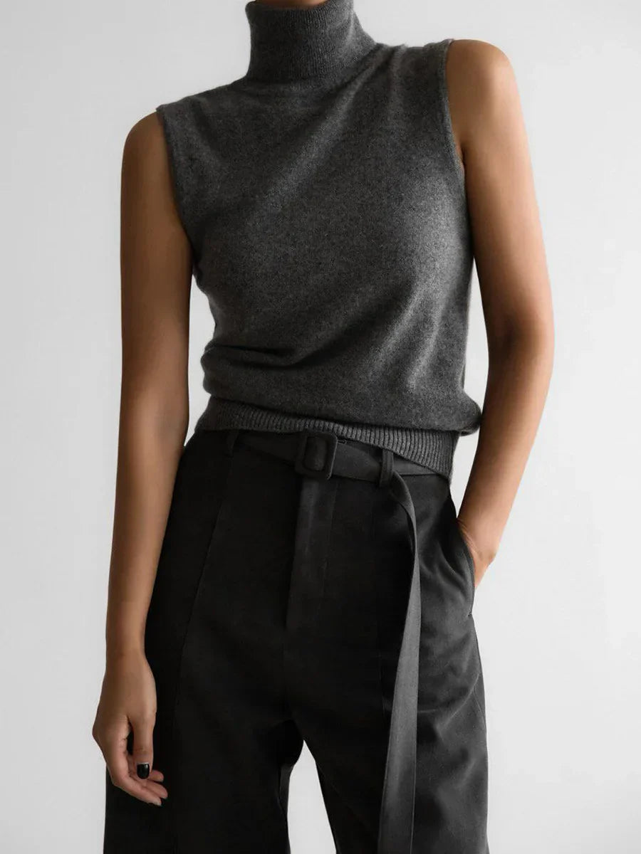 Marenton High-Neck Vest – side view