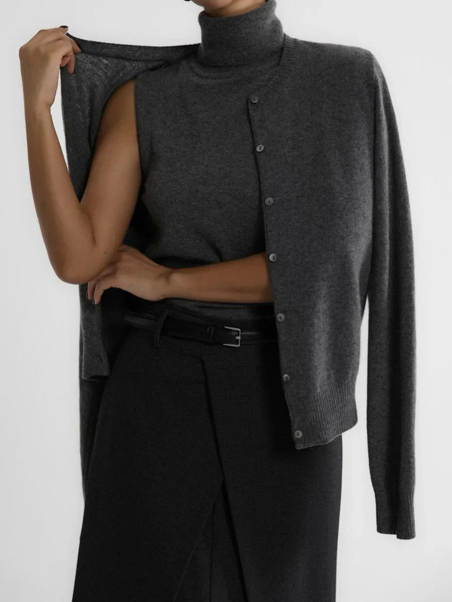 Marenton High-Neck Vest – detail view