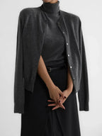 Marenton High-Neck Vest – styled view