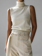 Marenton High-Neck Vest – front view