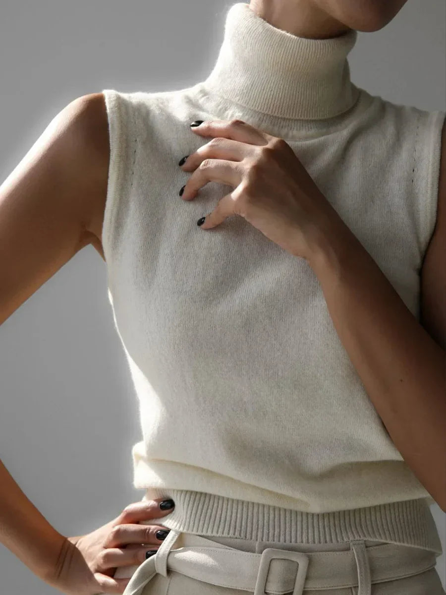 Marenton High-Neck Vest – back view