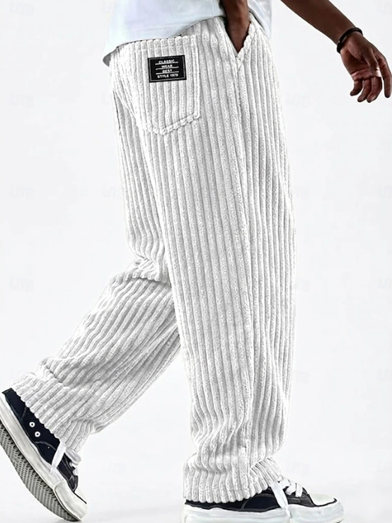 Mario | Classic Corduroy Everyday Pants – styled view