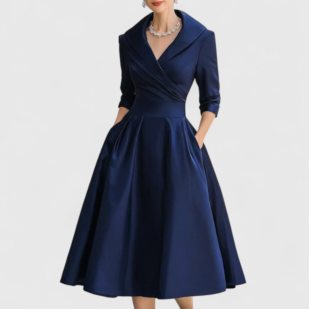 Marisena midi dress, back view