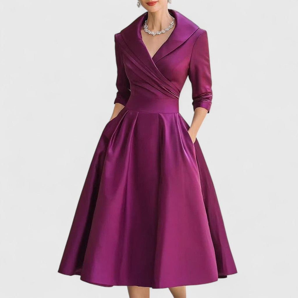 Marisena midi dress, side view