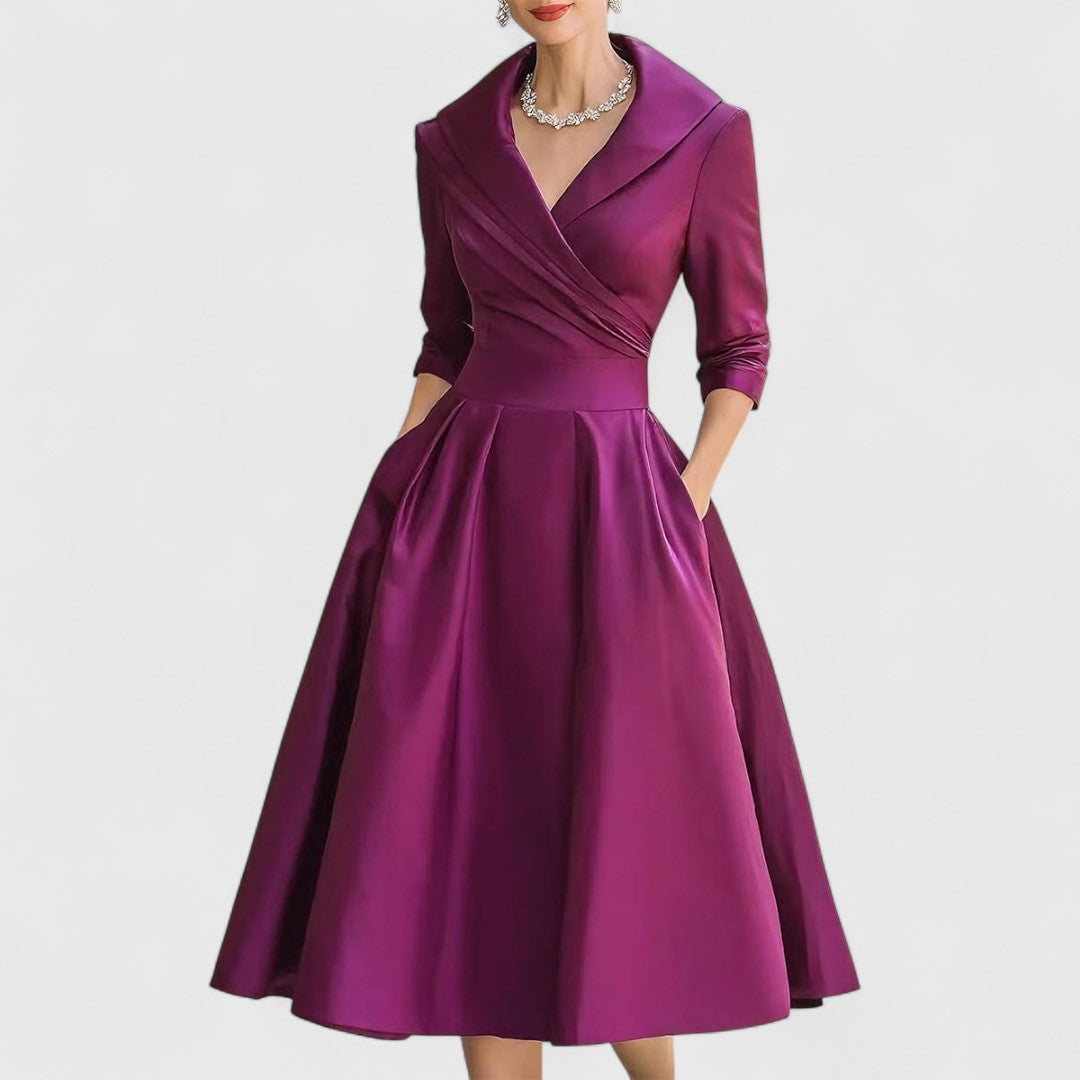 Marisena midi dress, side view