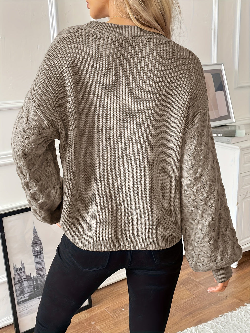 Mariska Diamond Knit Pullover – additional view