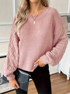 Mariska Diamond Knit Pullover – back view