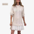 Marivessa Cable Sweater Dress – front view
