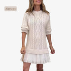Marivessa Cable Sweater Dress – front view