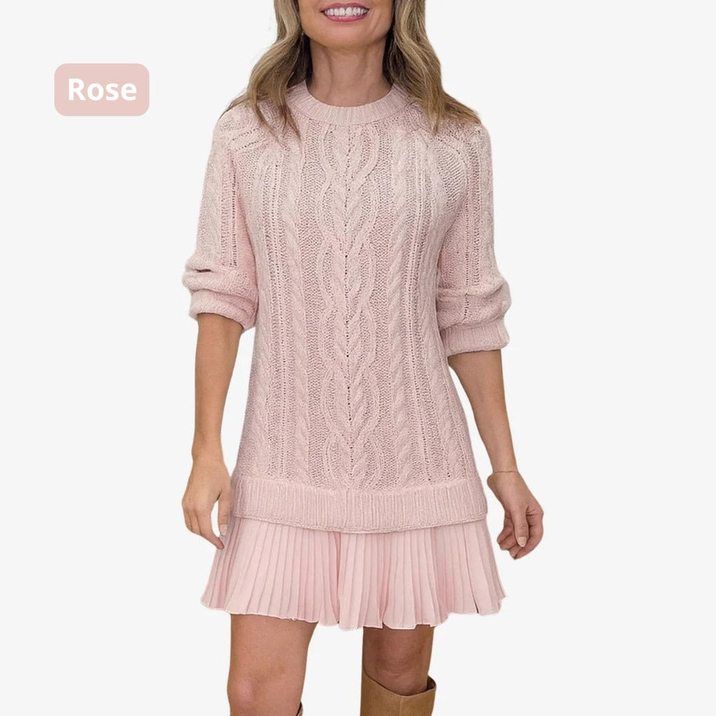 Marivessa Cable Sweater Dress – back view