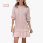 Marivessa Cable Sweater Dress – back view