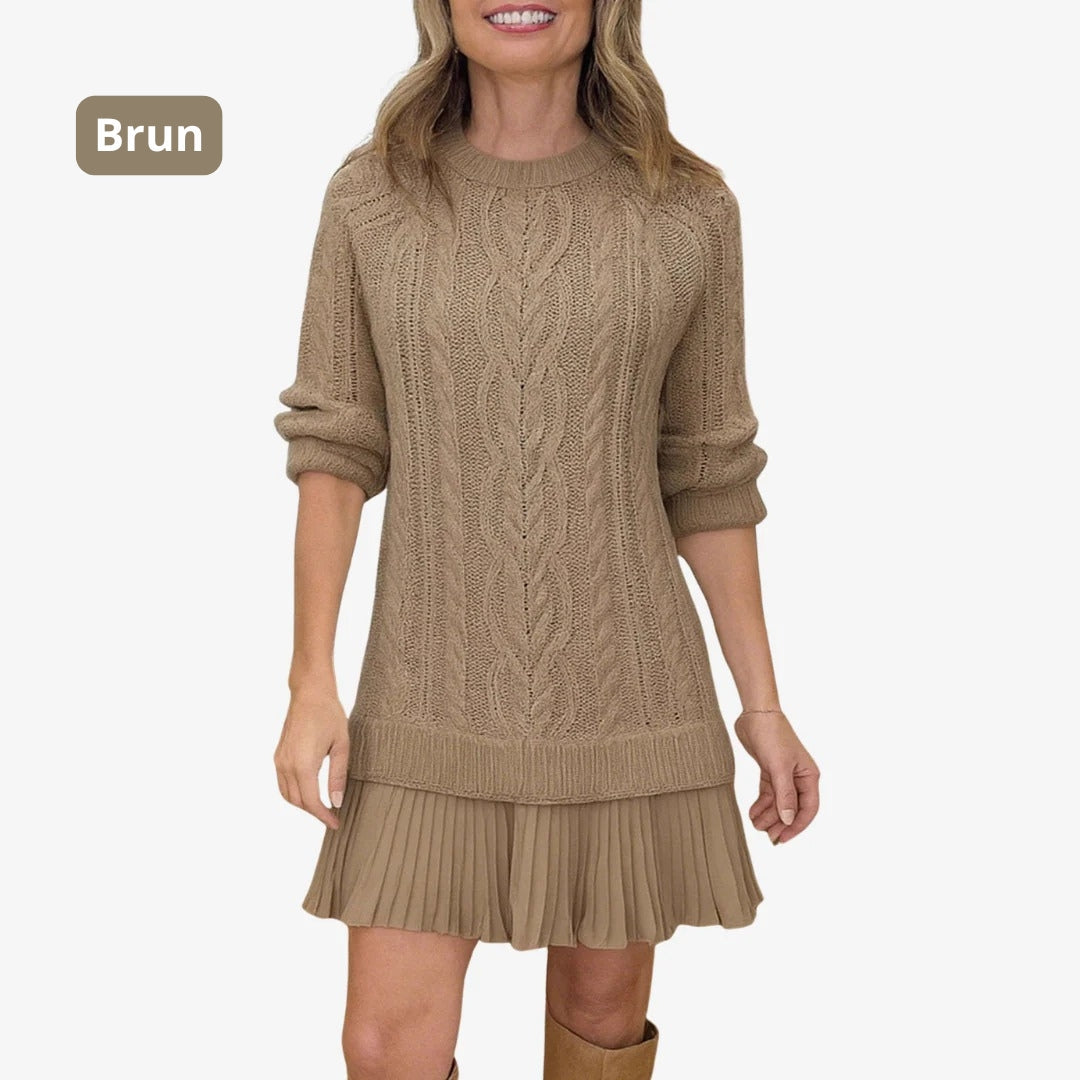 Marivessa Cable Sweater Dress – detail view