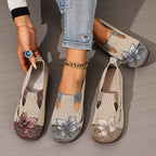 Marjana | Embroidered Slip-On Flats – styled view