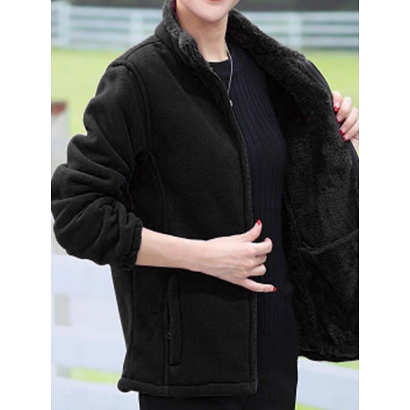 Marjolein | Cozy Stand-Collar Jacket – front view
