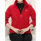Marjolein | Cozy Stand-Collar Jacket – detail view