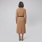 Marlowe | Wool-Blend Midi Knit Dress with Pockets by Vera Noir – back view