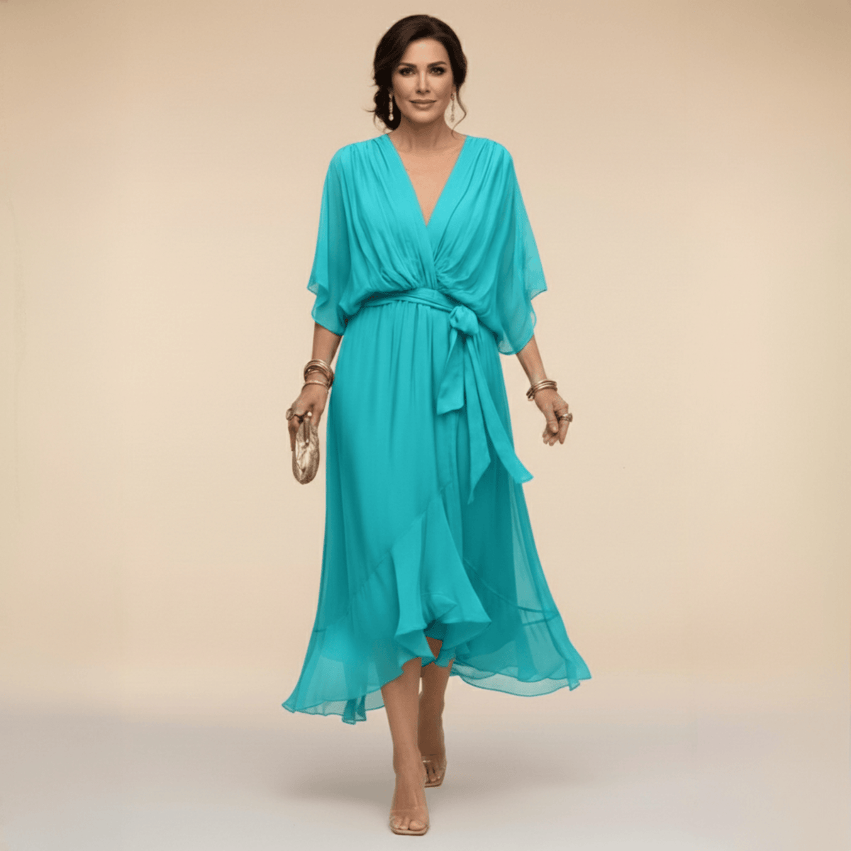 Marta Chiffon Wedding Guest Dress 4