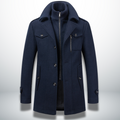 Mateus warm men's overcoat, front view