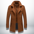 Mateus warm men's overcoat, back view