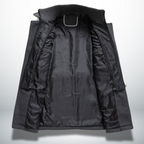 Mateus warm men's overcoat, fabric close-up