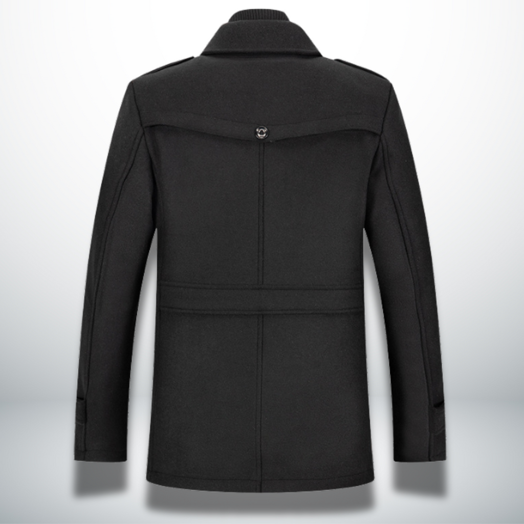 Mateus warm men's overcoat, full outfit view