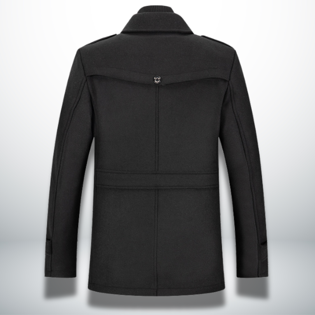 Mateus warm men's overcoat, full outfit view