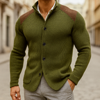 Matteo Men's Textured Knit Blazer Cardigan by Vera Noir – styled view