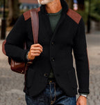 Matteo Men's Textured Knit Blazer Cardigan by Vera Noir – side view