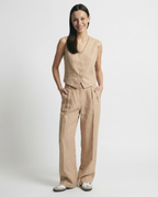 Maverick Linen Trouser Set – back view