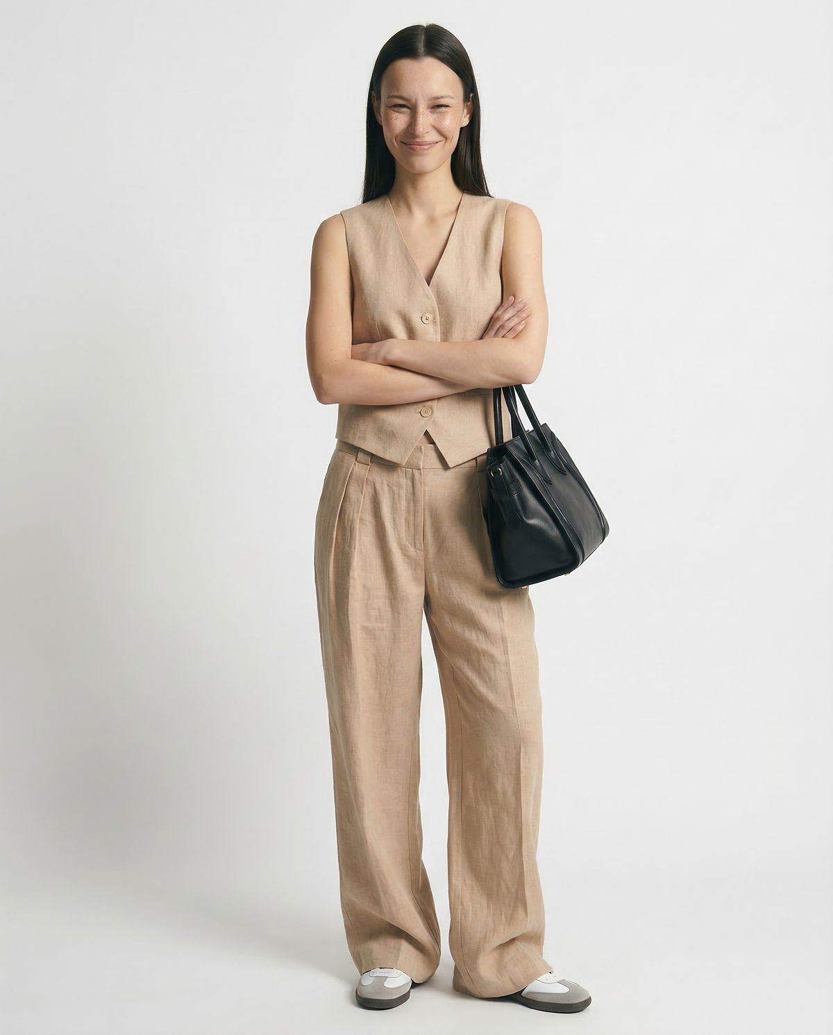 Maverick Linen Trouser Set – back view