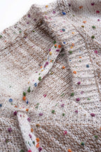 Mies Speckled Mohair-Look Knit Top by Vera Noir – detail view