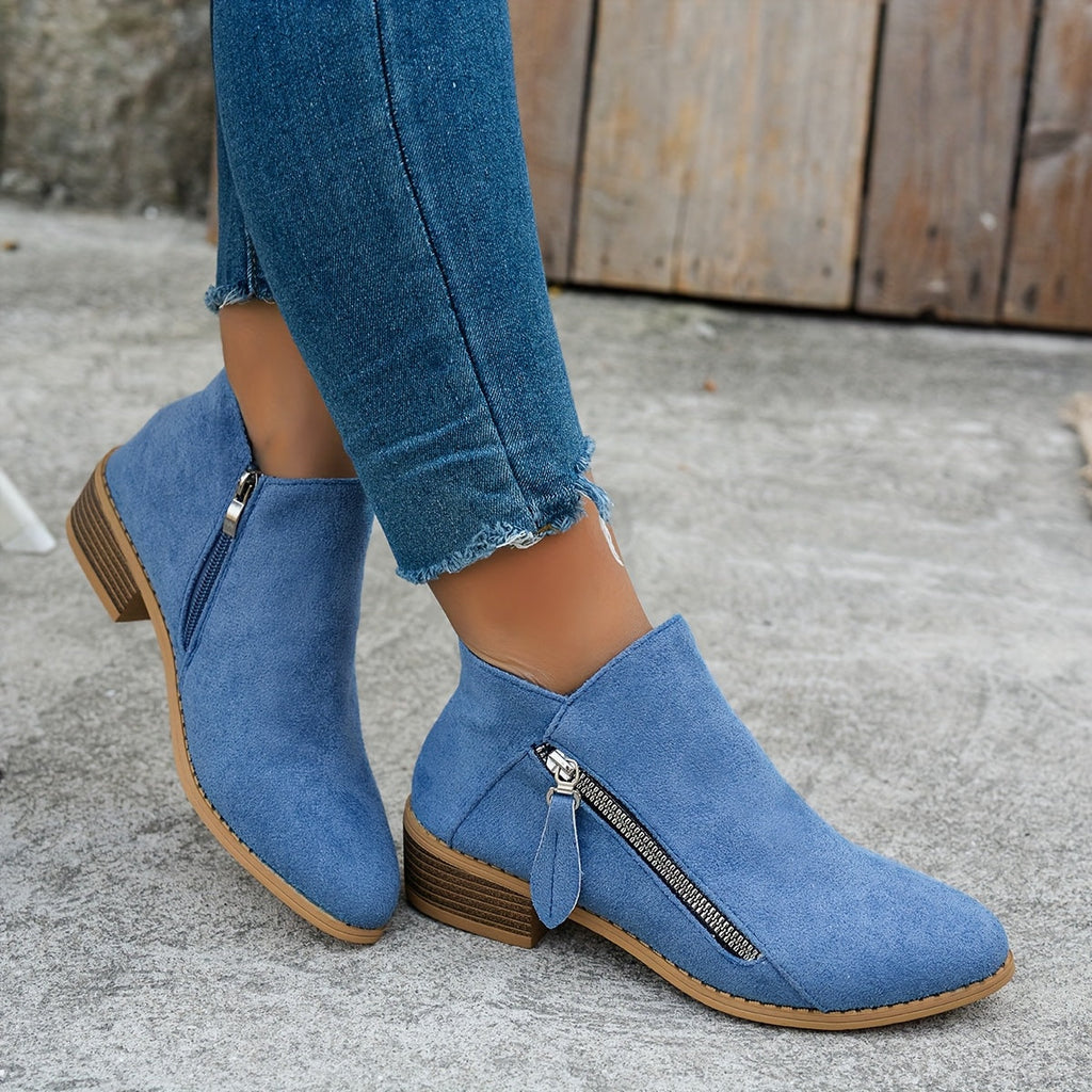 Mirren | Everyday Side-Zip Ankle Boots – styled view