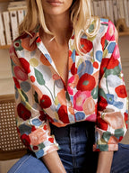 Mylene Floral Blouse – front view