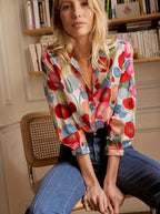 Mylene Floral Blouse – back view