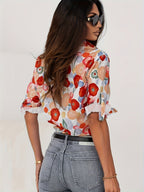 Mylene Floral Blouse – detail view