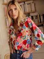 Mylene Floral Blouse – side view