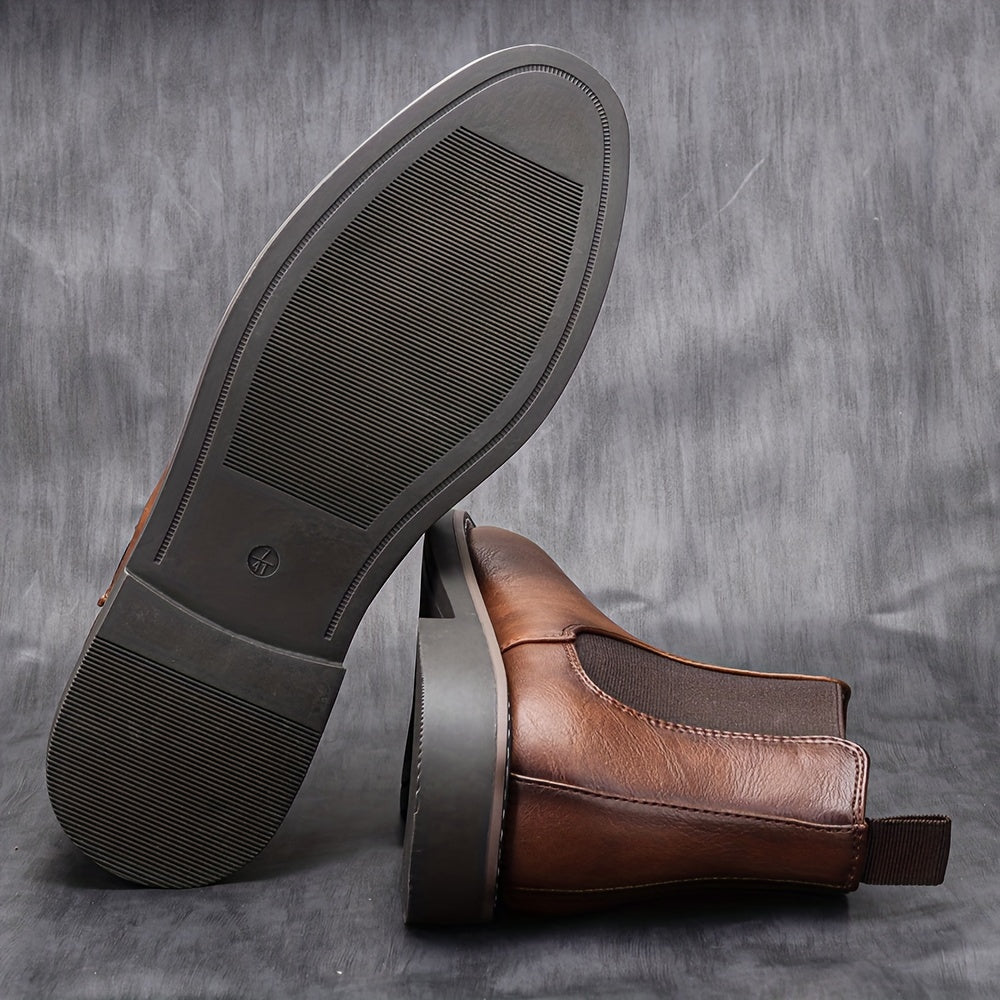 Nelson | Refined Slip-On Chelsea Boots – detail view