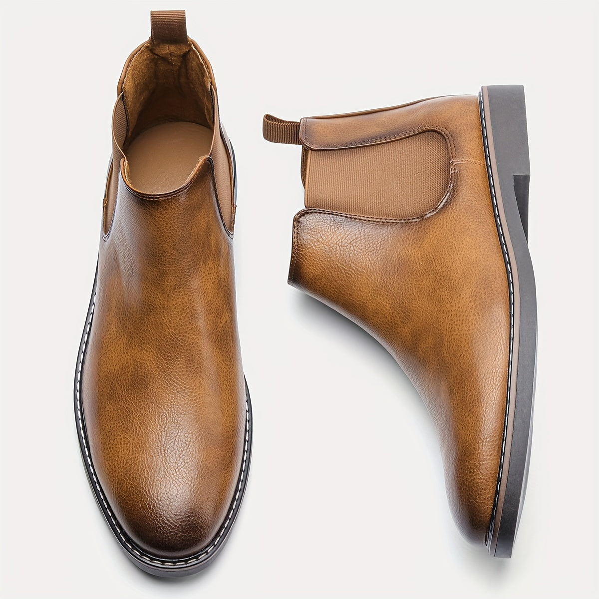Nelson | Refined Slip-On Chelsea Boots – detail view