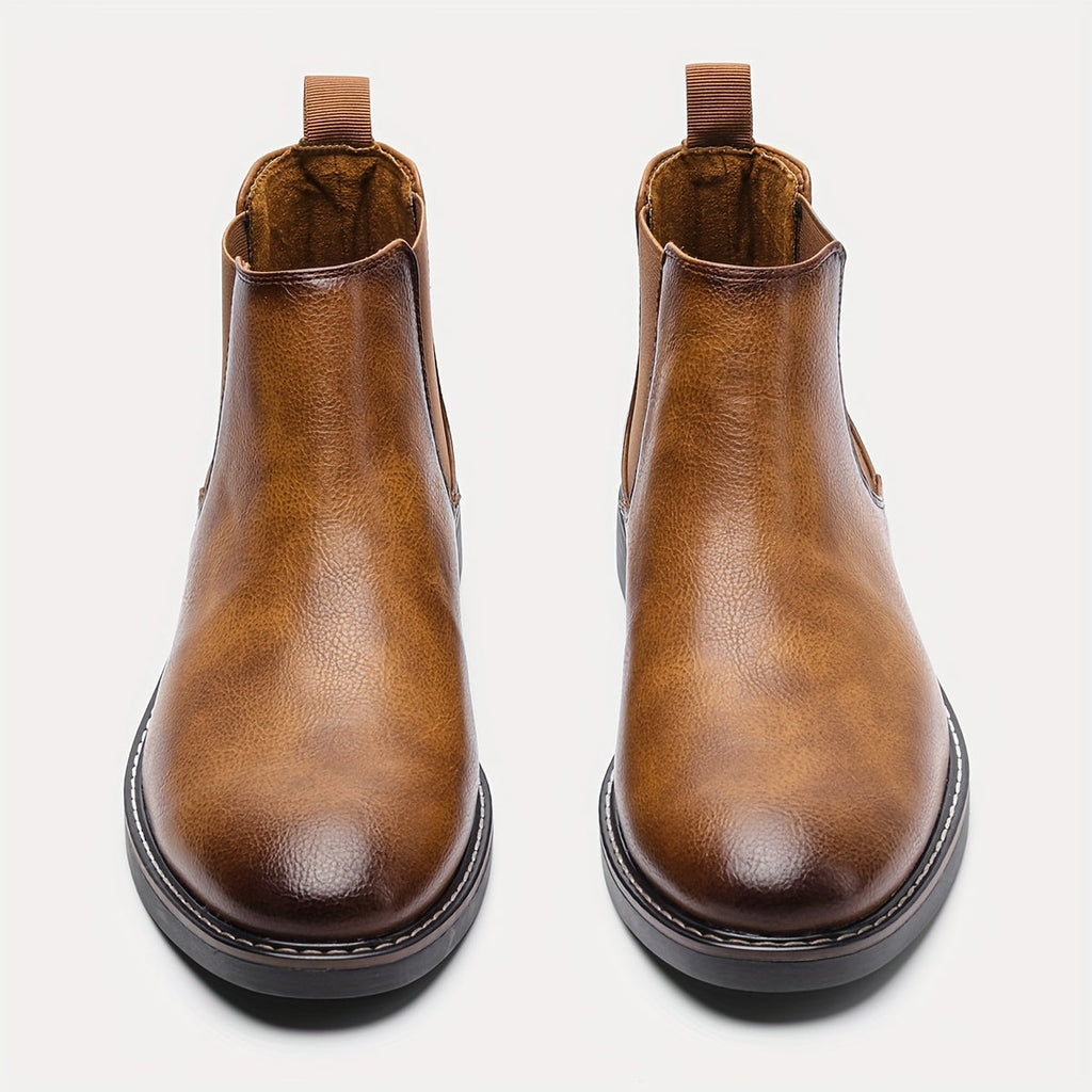 Nelson | Refined Slip-On Chelsea Boots – front view