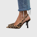 Nicole Leopard Print Orthopedic Slingback Heels by Vera Noir – image 1