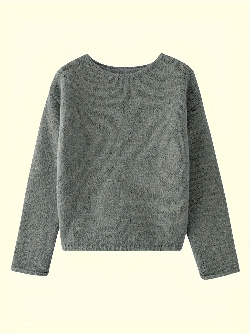 Norine | Relaxed Crew Neck Sweater – front view