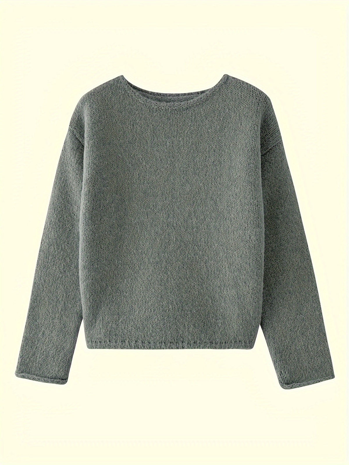 Norine | Relaxed Crew Neck Sweater – front view