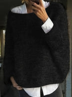 Norine | Relaxed Crew Neck Sweater – front view