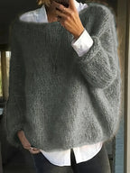 Norine | Relaxed Crew Neck Sweater – front view