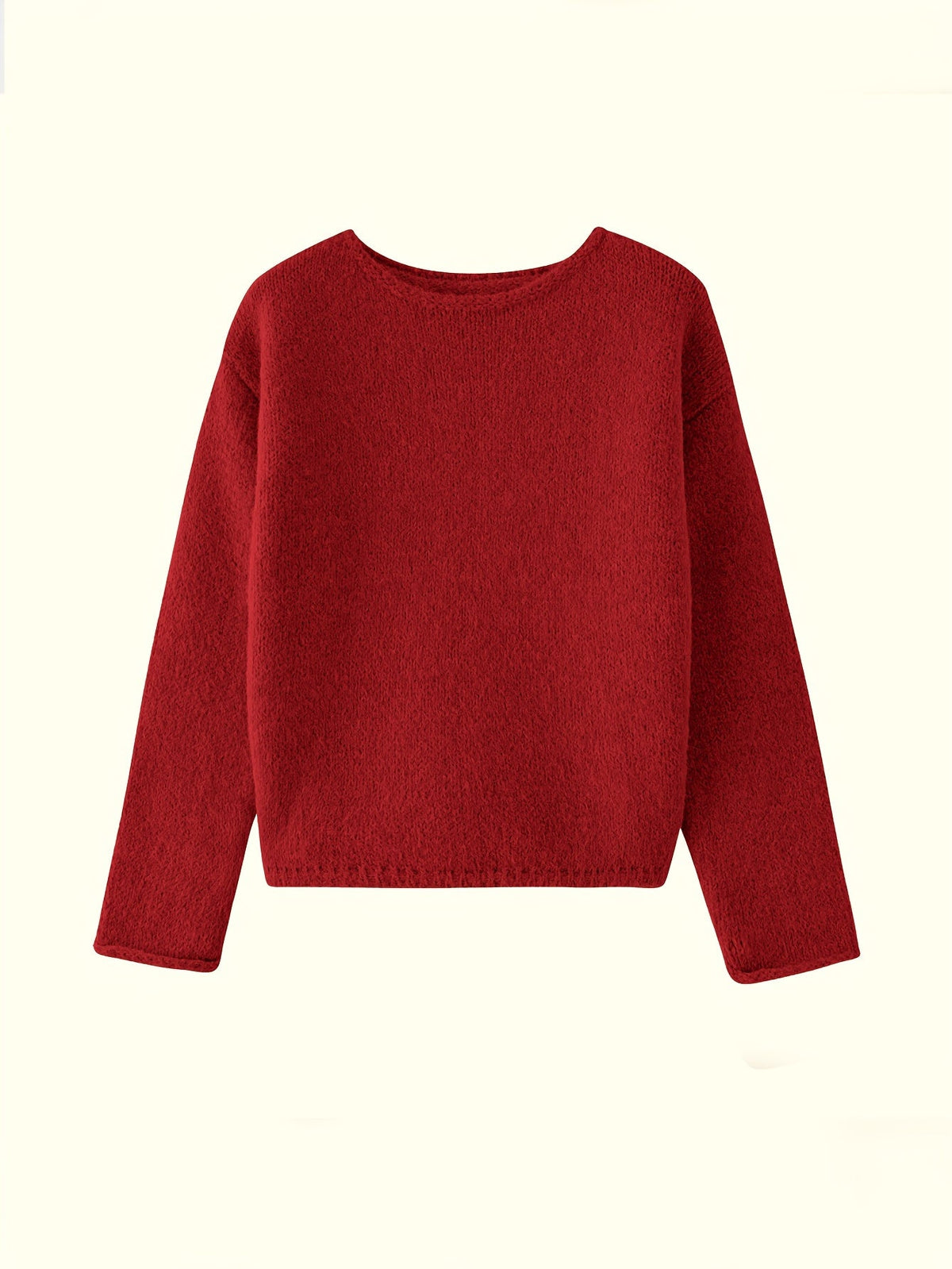 Norine | Relaxed Crew Neck Sweater – front view