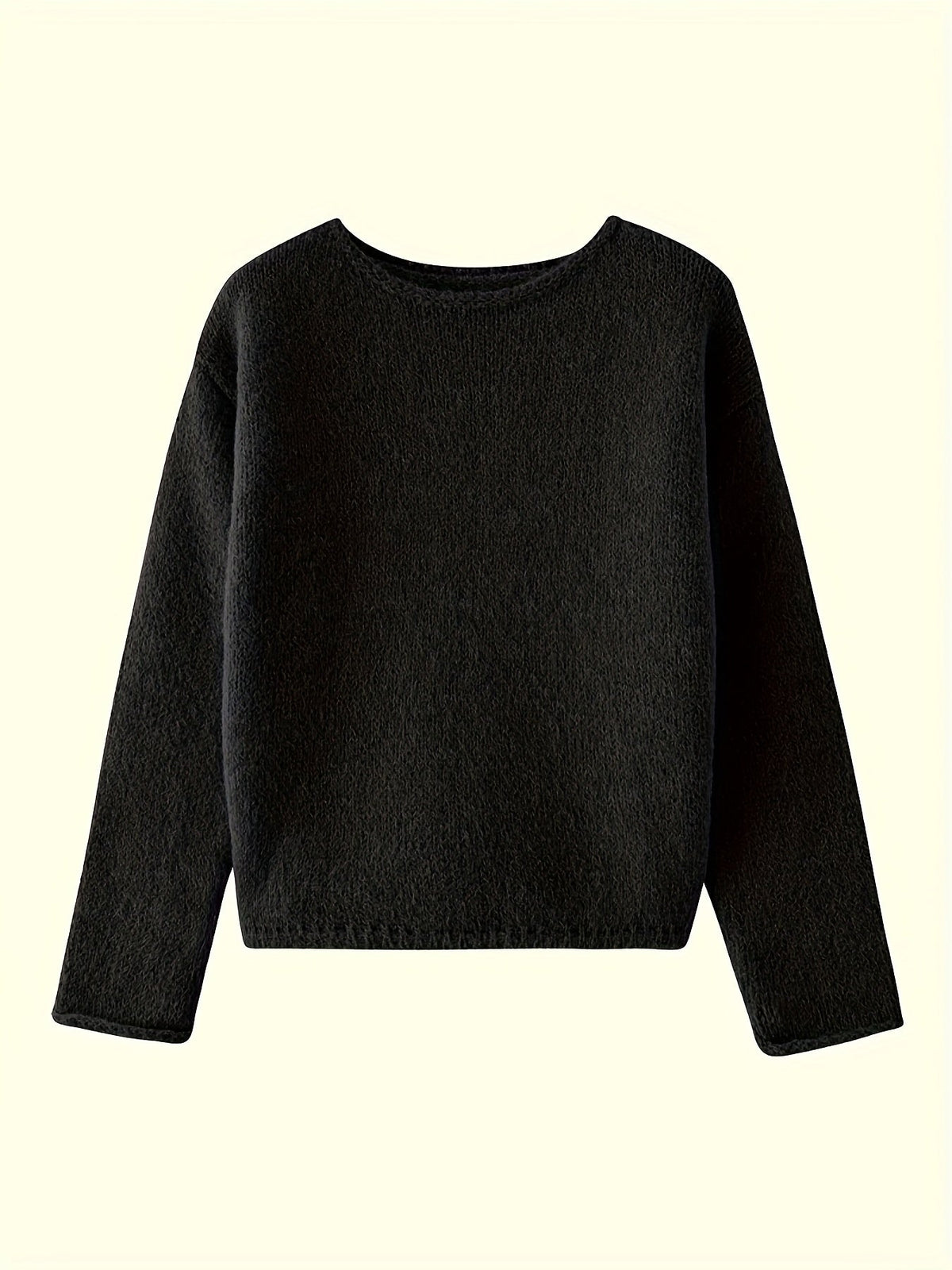 Norine | Relaxed Crew Neck Sweater – front view