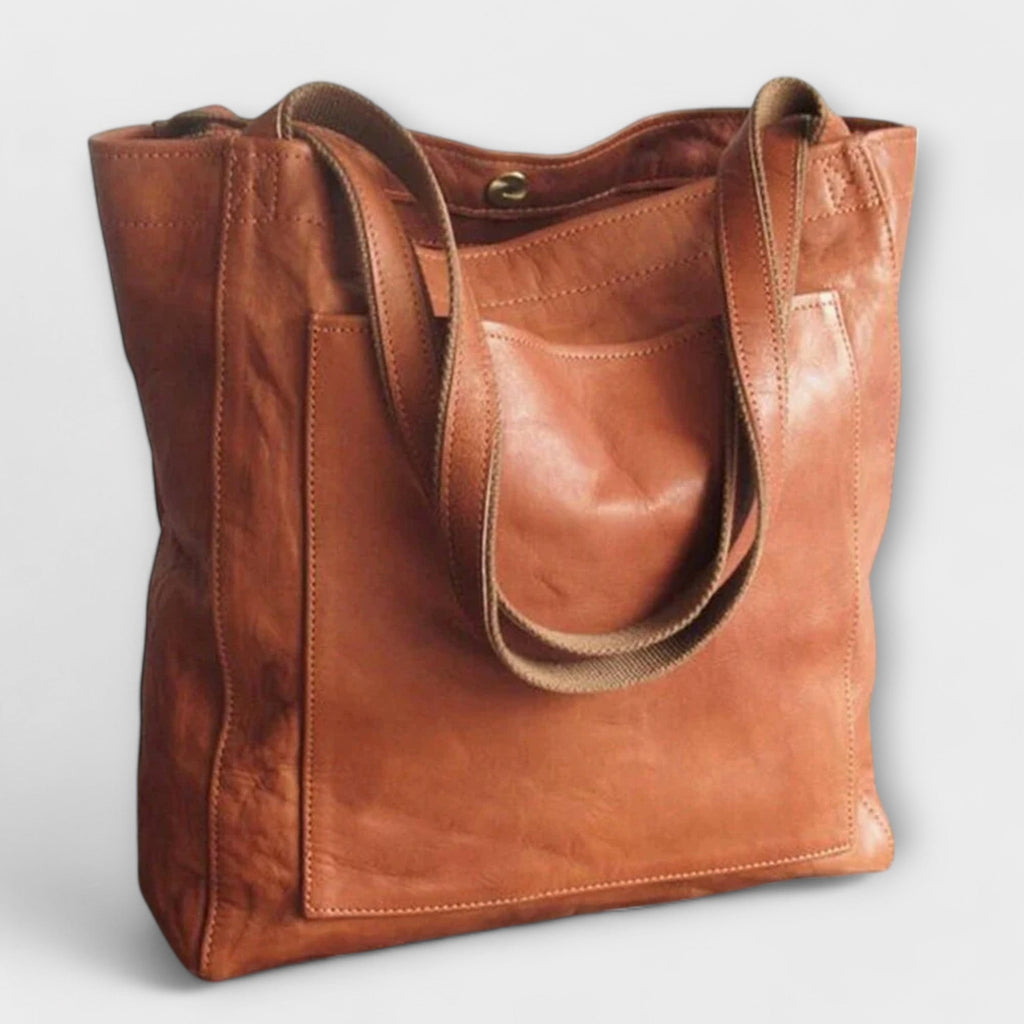 Odaline faux leather shoulder bag, front view